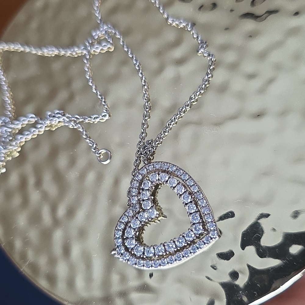 Silver Heart Pendant Necklace